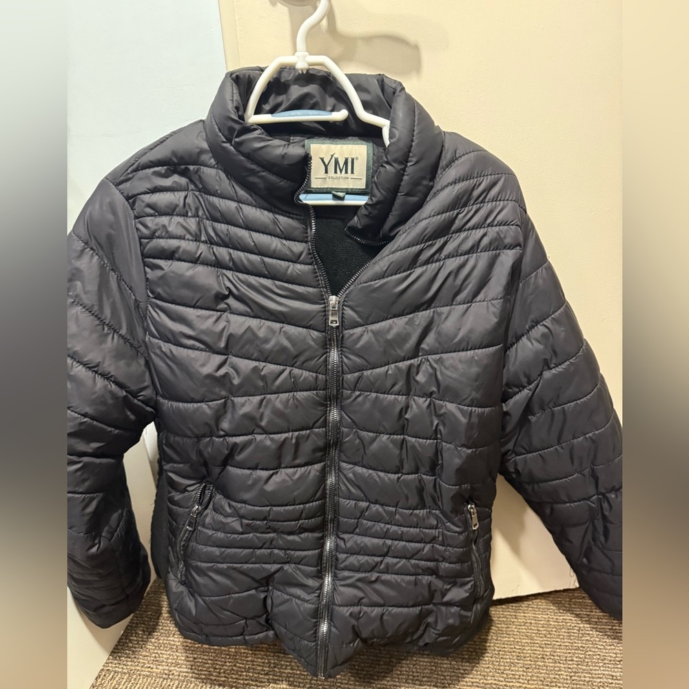 YMI Black Puffer Jacket Coat Women's XXL Winter Fashion